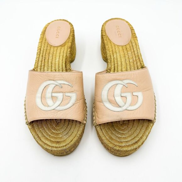 Gucci Pink and Gold Sandals - Picture 3 of 13
